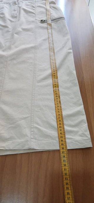Gonna cotone vintage Y2K beige