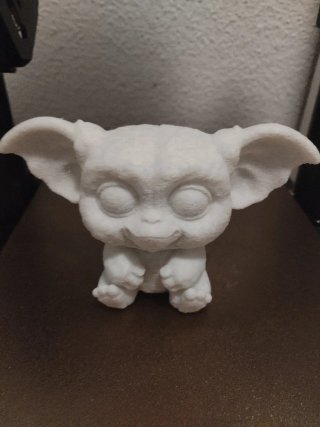Figura Gizmo 3D efecto mármol