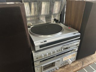 Cadena vintage SONY Tocadiscos Altavoces