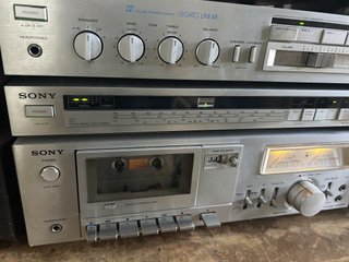 Cadena vintage SONY Tocadiscos Altavoces