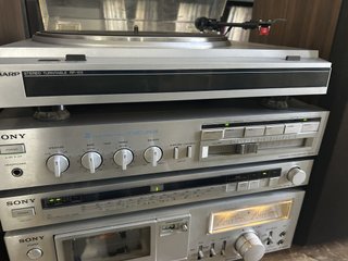 Cadena vintage SONY Tocadiscos Altavoces