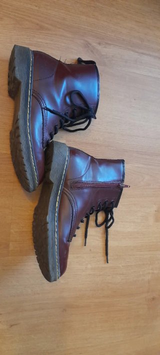 Botas militares color burdeos n° 39