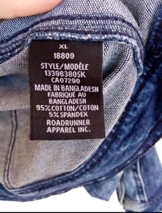 Giacca in denim cotone taglia XL