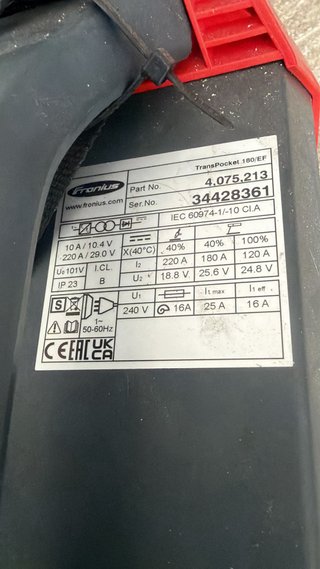 Soldadora Fronius Transpocket 180