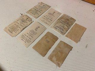Lote 8 Estampas Religiosas Antiguas