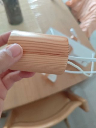 Lámpara de techo avión madera
