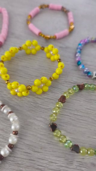 Pulseras de bolitas personalizadas