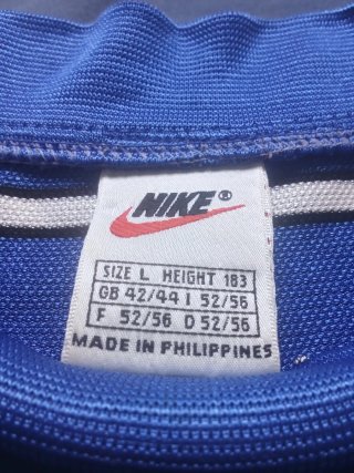Camiseta Vintage Nike Rayas Azules