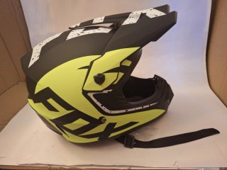 Casco Moto Motocross Negro y Blanco