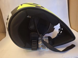 Casco Moto Motocross Negro y Blanco