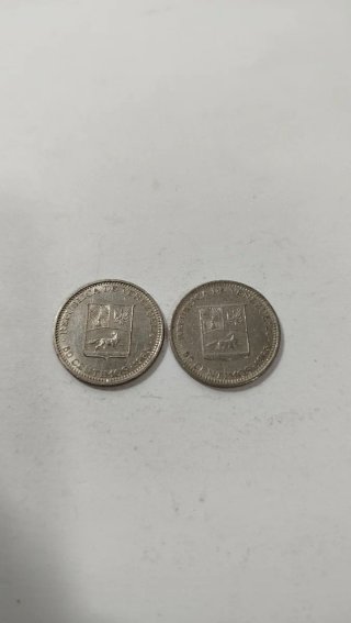2 Monedas 50 Céntimos- Venezuela
