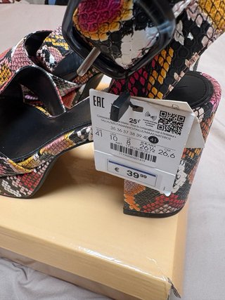 Tacones Bershka Serpiente Talla 41