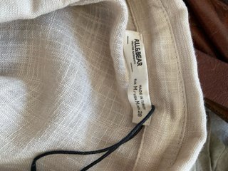 Camisa crema oversize