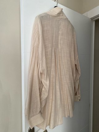 Camisa crema oversize