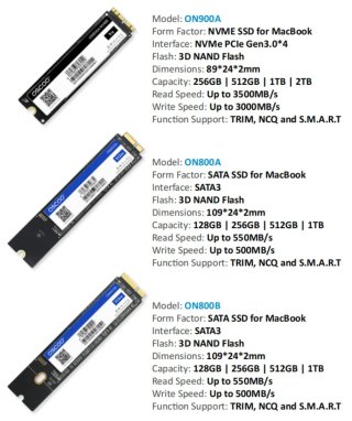 OSCOO SSD 1TB para MacBook