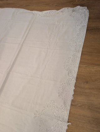 2 Fundas Almohada Hilo Bordado Bolillos
