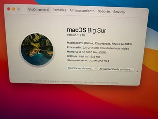 Macbook Pro 13" retina