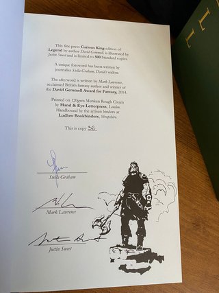 Legend by David Gemmell - Curious King Edition