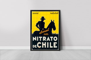 Cuadro Vintage NITRATO DE CHILE A3