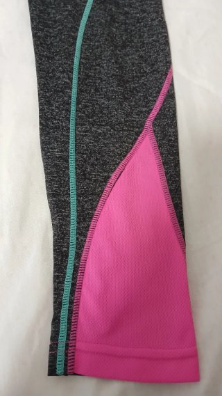 Leggings deportivos Girl mujer grises y rosas