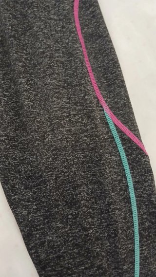 Leggings deportivos Girl mujer grises y rosas
