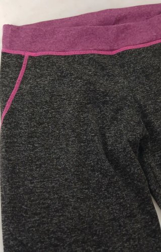 Leggings deportivos Girl mujer grises y rosas