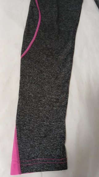 Leggings deportivos Girl mujer grises y rosas