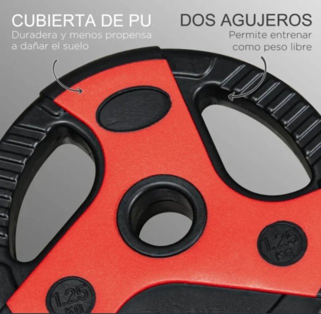 Barra de Pesas con 6 Discos