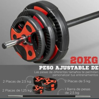 Barra de Pesas con 6 Discos