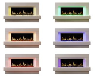 Chimenea Eléctrica Chemin'Arte Linea Blanca