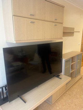 Mueble modular madera y cristal