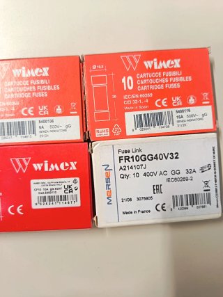 Fusibili 10x38 Wimex e Mersen