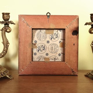 Piccolo Quadro dipinto anni 70 Vaso fiori cm 21x21