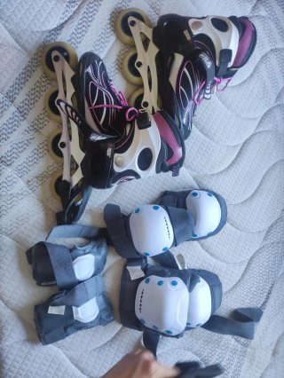 Patines en línea Fila mujer + protecciones