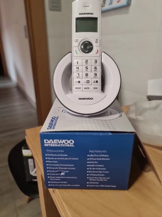 Teléfono fijo inalámbrico Daewoo blanco