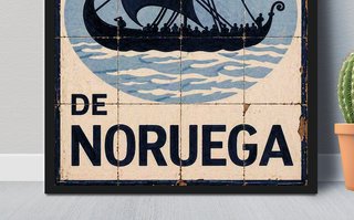 Cuadro Vintage NITRATO CAL NORUEGA A3