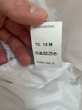 Abito bambina Made in Italy fantasia fiori 12mesi
