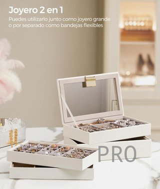 Portagioie con 4 vassoi impilabili