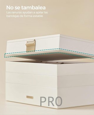 Portagioie con 4 vassoi impilabili
