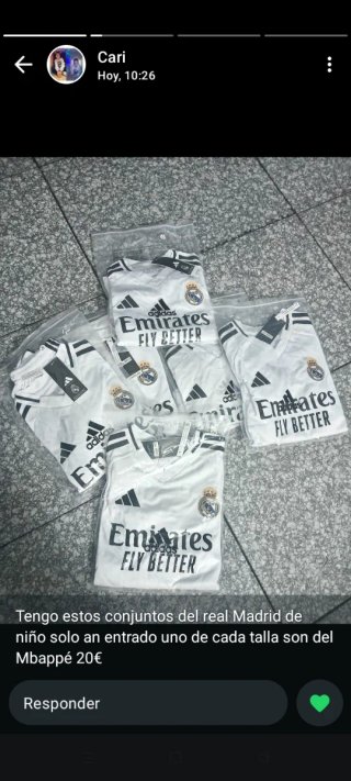 Conjunto Real Madrid Mbappe 10