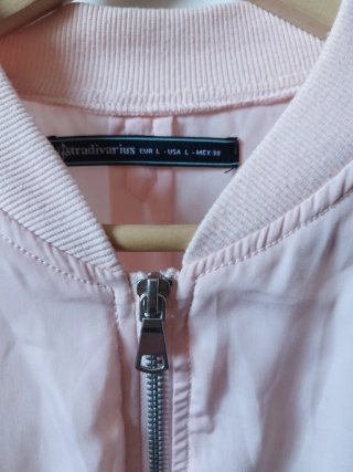 Chaqueta bomber rosa talla L