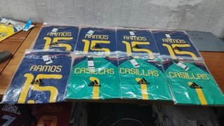 Camisetas Iniesta Casillas Torres Tallas