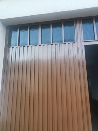 Portón de hierro para garaje