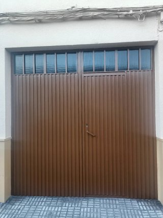 Portón de hierro para garaje