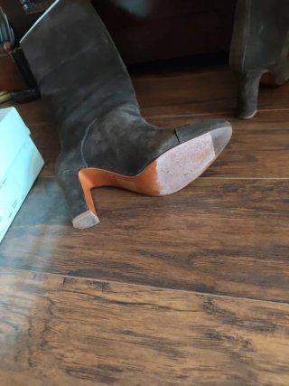 Botas altas Bimba y Lola ante marrones talla 37