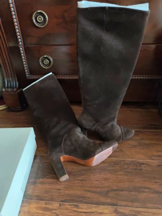 Botas altas Bimba y Lola ante marrones talla 37