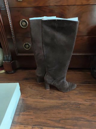 Botas altas Bimba y Lola ante marrones talla 37