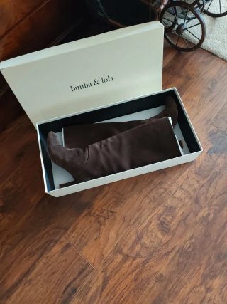 Botas altas Bimba y Lola ante marrones talla 37