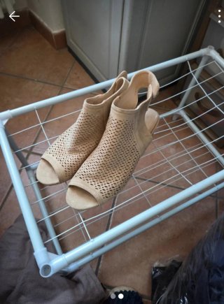 Set scarpe e borsa beige