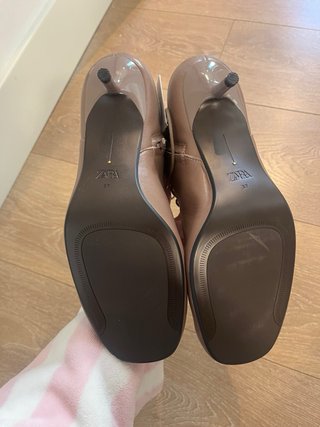 Botines Zara Piel Marrones Talla 37 Nuevos